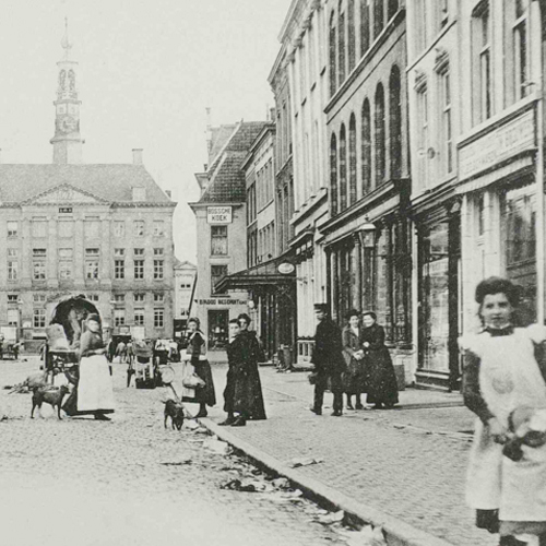 Pensmarkt richting Stadhuis